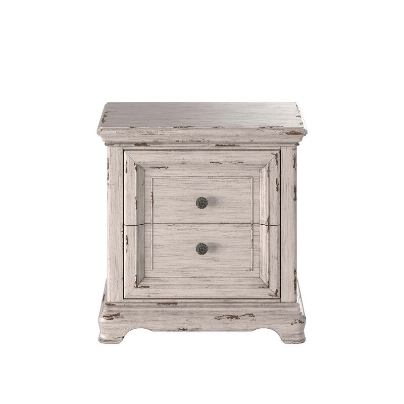 Providence 2-Drawer Nightstand - Antique White