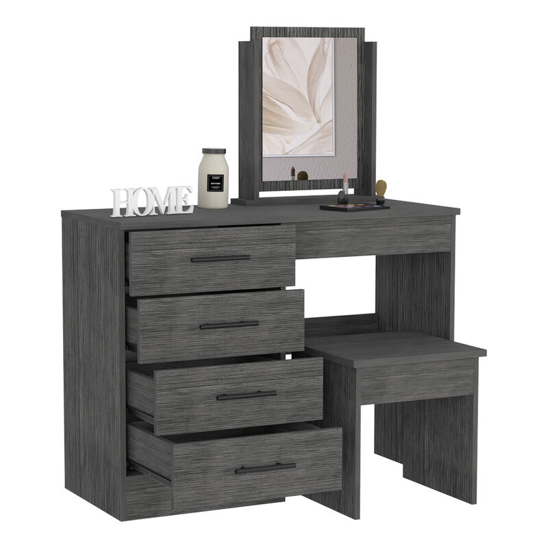 Makeup Dressing Table Roxx, Bedroom, Smoky Oak