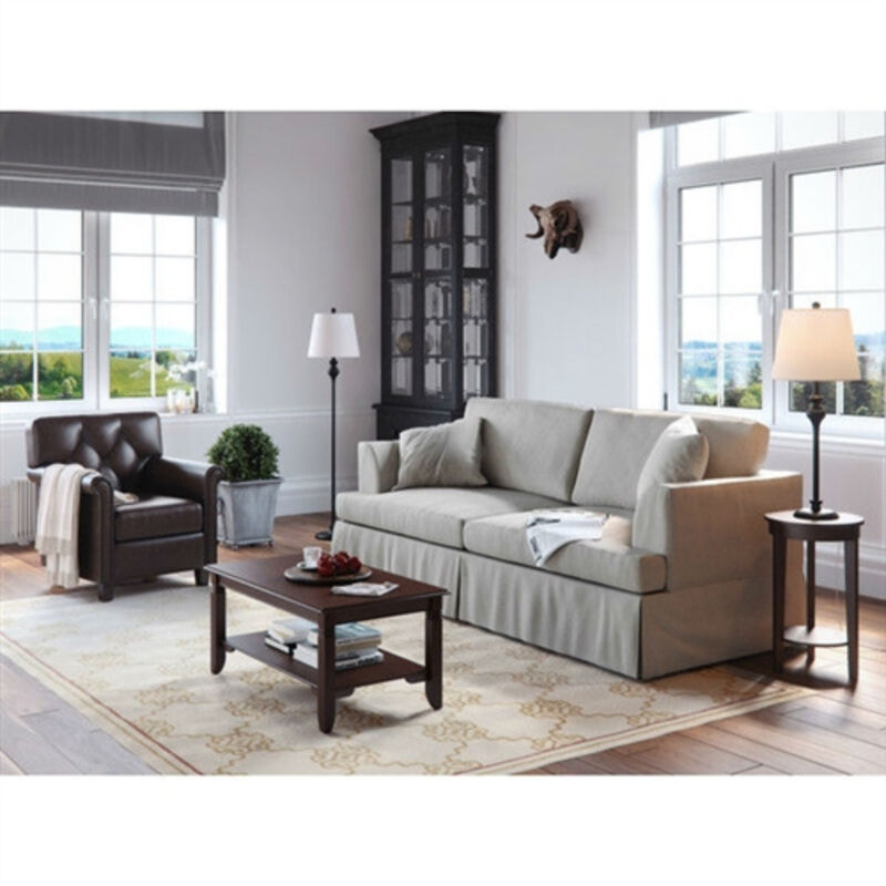 Classic 3-Piece Lamp Collection – Floor & Desk Lamps with Soft Light Drum Shades