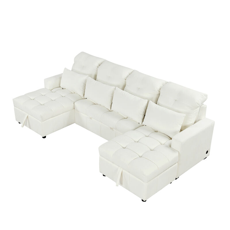 Merax Oversized U-shaped Sofa Versatile Sectional Sofa