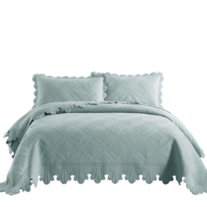MarCielo 100% Cotton Oversized Bedspread Quilt Set TK