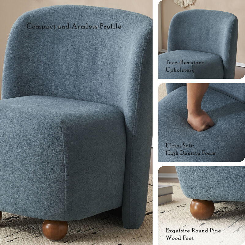 Merax Modern Armless Accent Chair Home Chair