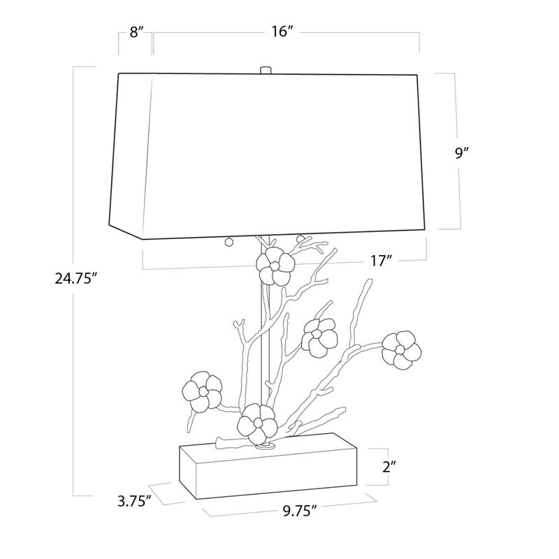 Cherise Horizontal Table Lamp
