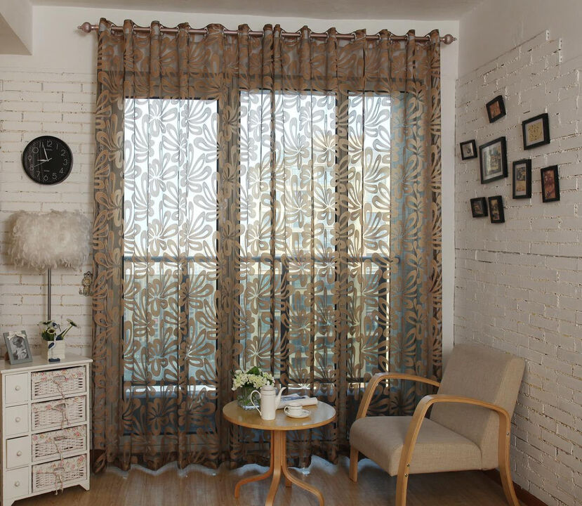 Dolce Mela Sheer Curtains Panel