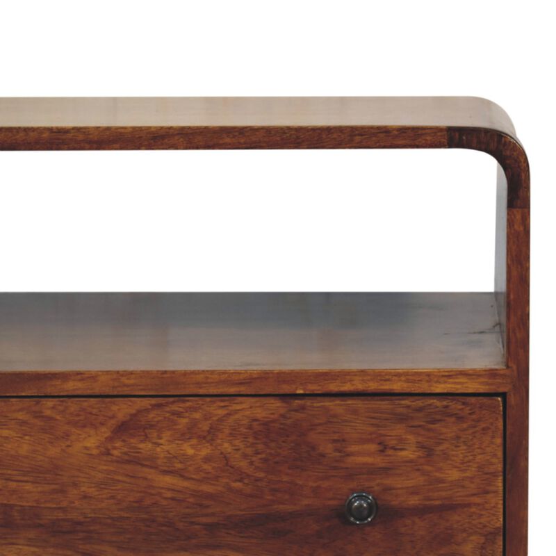 Artisan Furniture Solid Wood Curved Nordic Charm Console