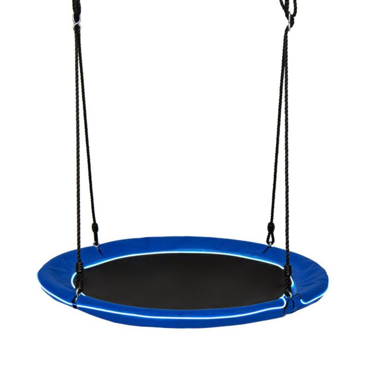 Hivvago 40 Inches Saucer Tree Swing for Kids and Adults