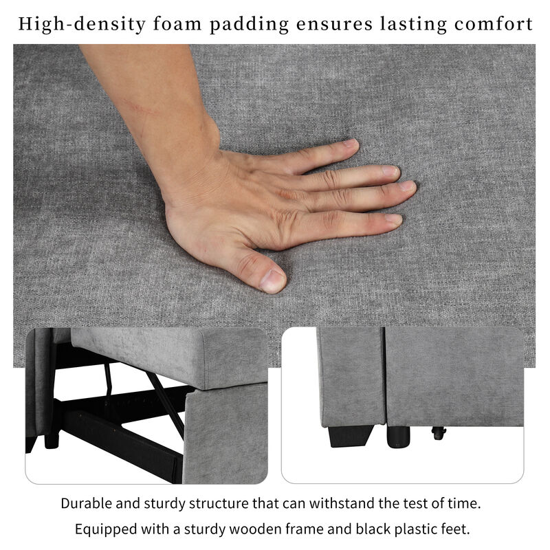 Merax Convertible Soft Cushion Sofa Pull Bed