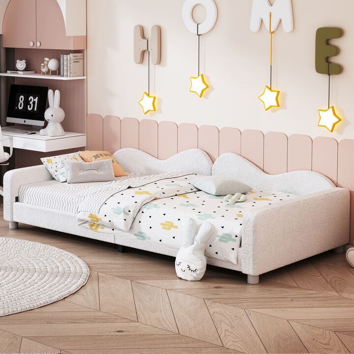 Merax Sherpa Fabric Sofa Bed Daybed
