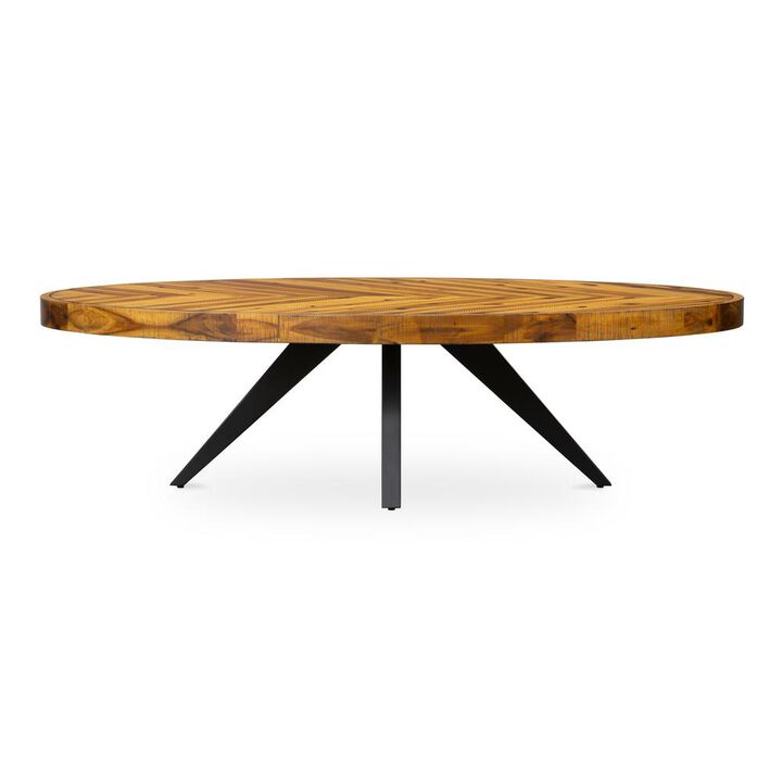 Moe�s Parq Oval Coffee Table Amber