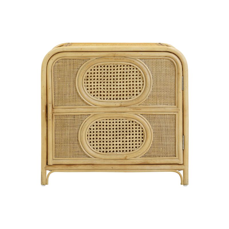 Tina Natural Rattan Nightstand