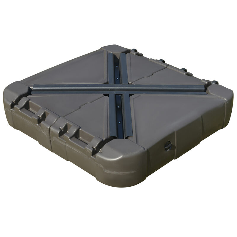 Outdoor Backyard Cantilever Umbrella Base, Fill with Sand or Water for Security