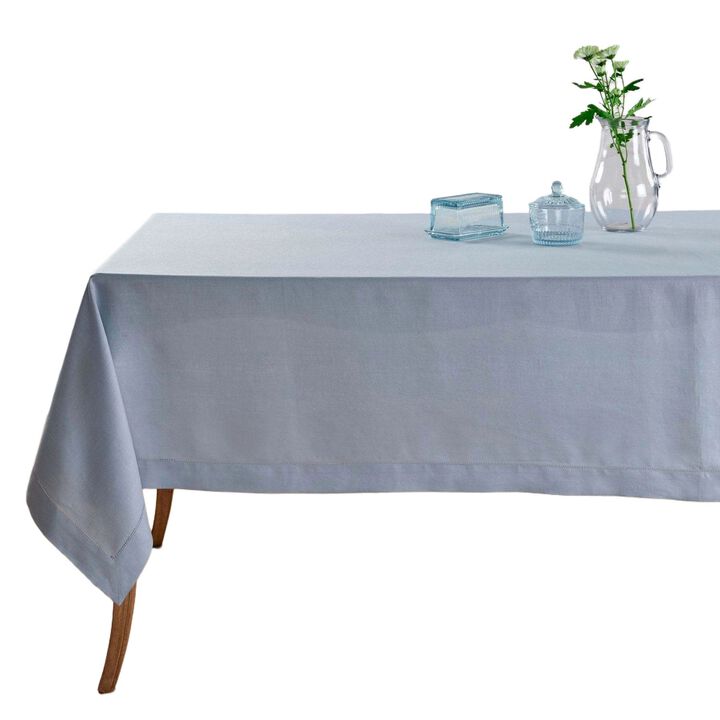 Solino Home 100% Pure Linen Tablecloth | Classic Hemstitch