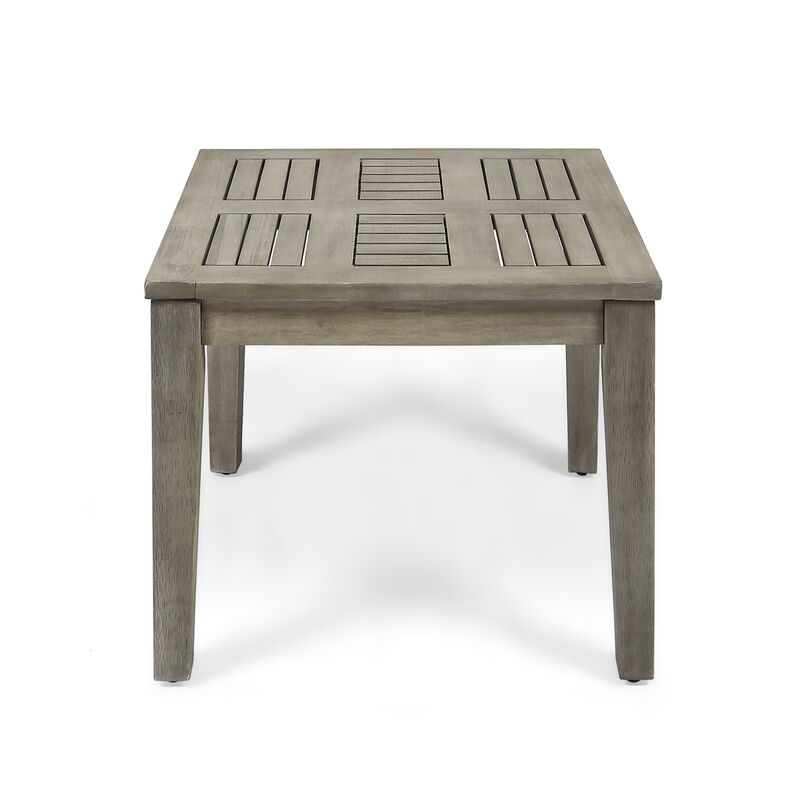 Merax Outdoor Wooden Side Table