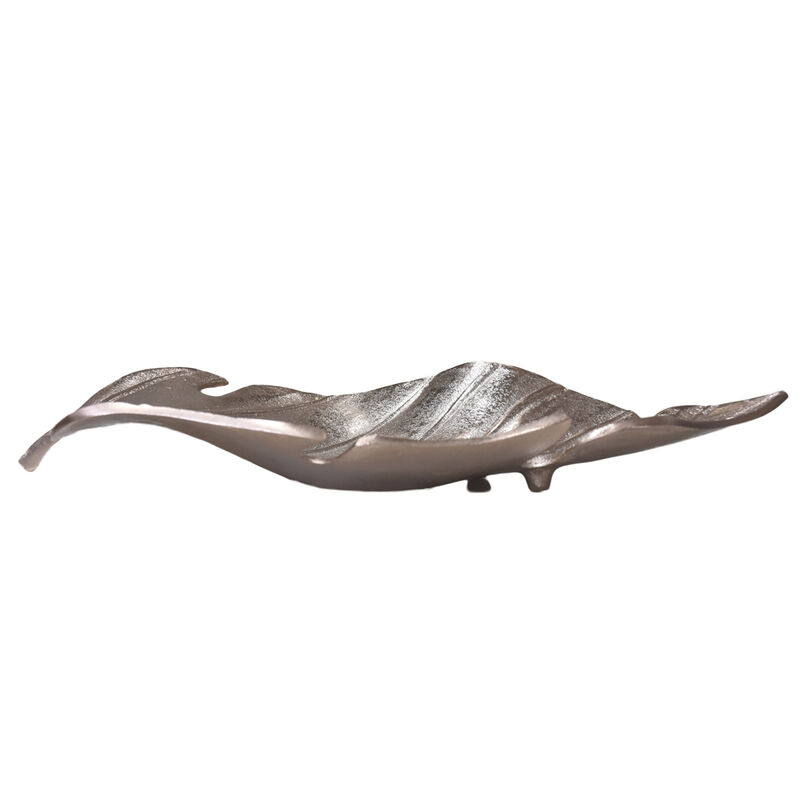 Handmade Decorative Gold Color Coated 6.49 x 3.14 x 0.7 Inches Aluminium Tray 059AB BBH Home's