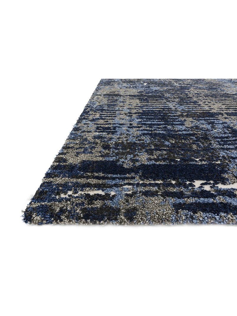 Viera VR09 Dark Blue/Grey 3'10" x 5'7" Rug