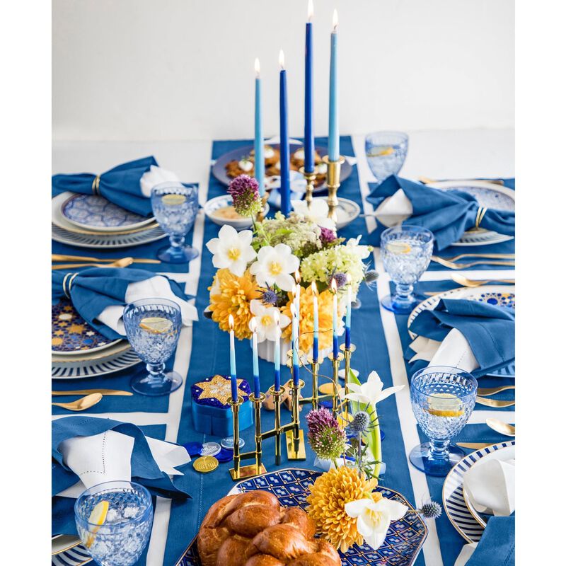 Solino Home 100% Pure Linen Table Runner | Classic Hemstitch for Thanksgiving, Christmas