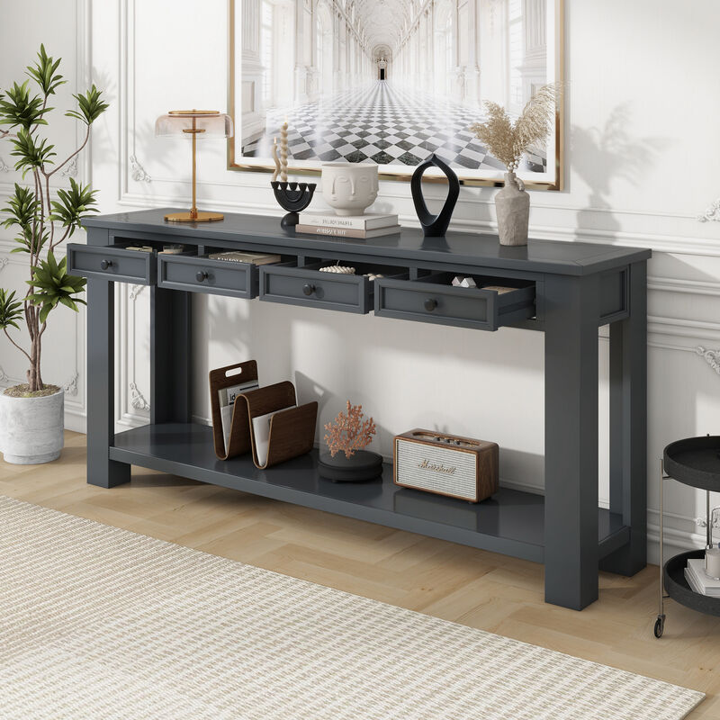 Merax Modern Console Table  with Storage Drawers