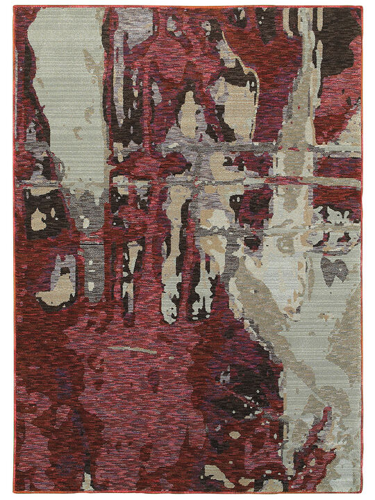 Evolution 8'6" x 11'7" Red Rug