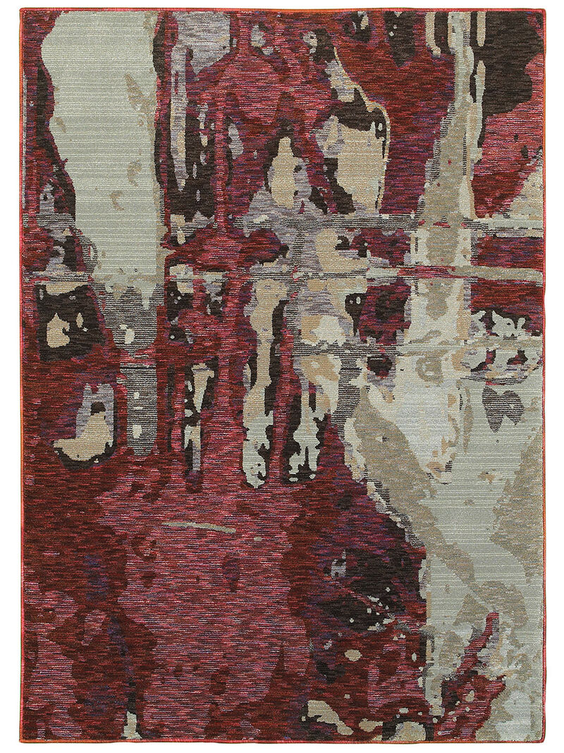 Evolution 8'6" x 11'7" Red Rug