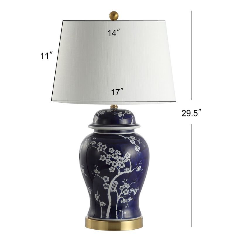 Gracie Ginger Jar Ceramic/Metal LED Table Lamp