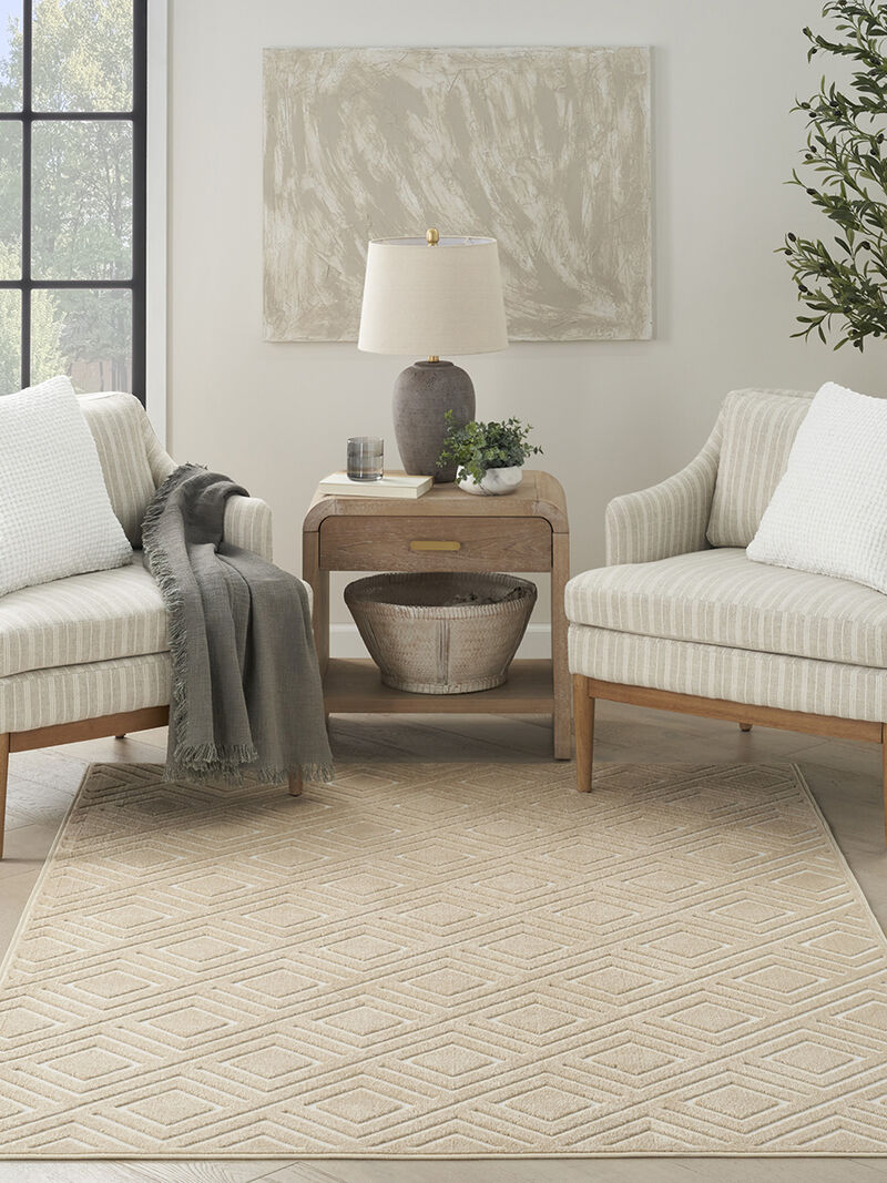 Care Free CAF03 Taupe 3'11" x 5'11" Rug