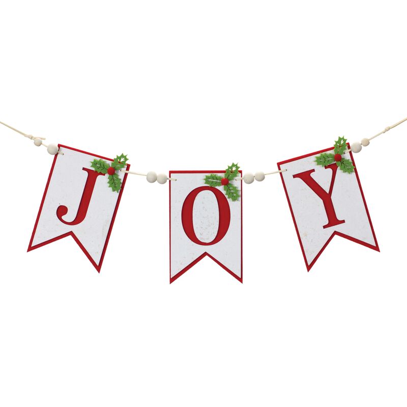 Joy Holiday Banner Garland – Festive Christmas Decoration for Seasonal Decor