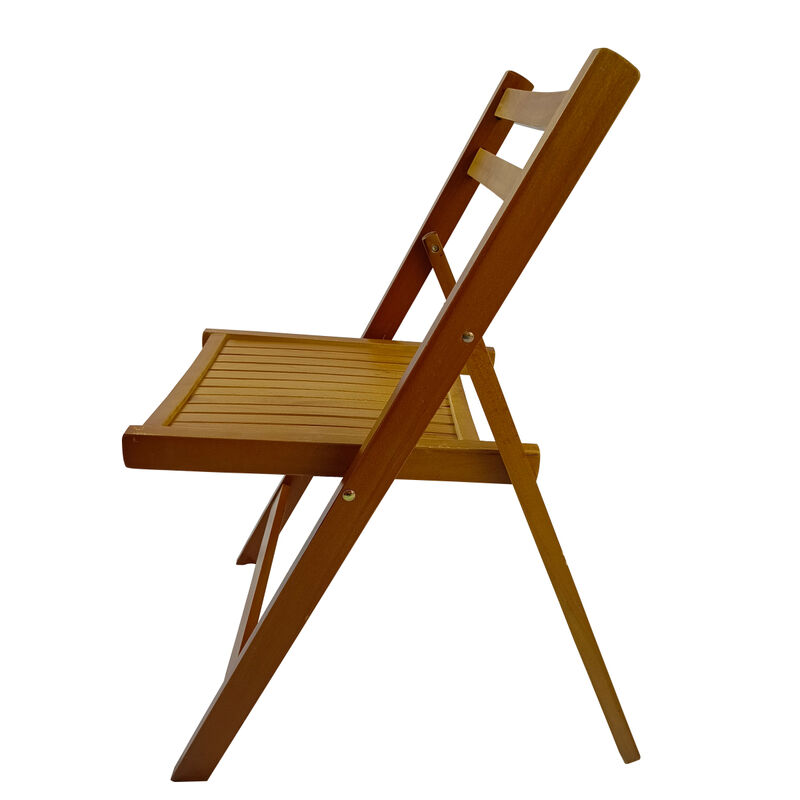 Furniture Slatted Wood Folding Special Event Chair, Set Of 4, Folding Chair, Foldable