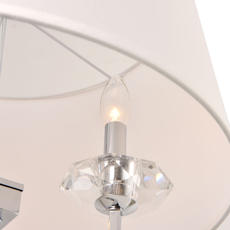 Pasargad Home Azure Collection Metal & Glass Chandelier Lights