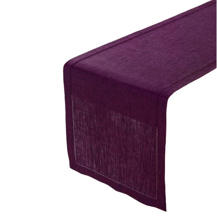 Solino Home 100% Pure Linen Table Runner 14 x 108 Inch | Milan