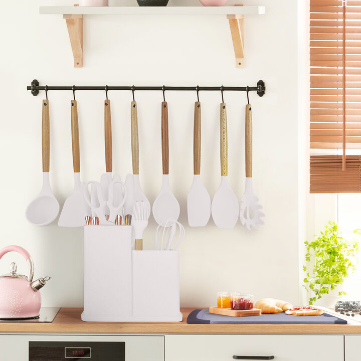 19-piece Non-stick Silicone Assorted Kitchen Utensil Set White