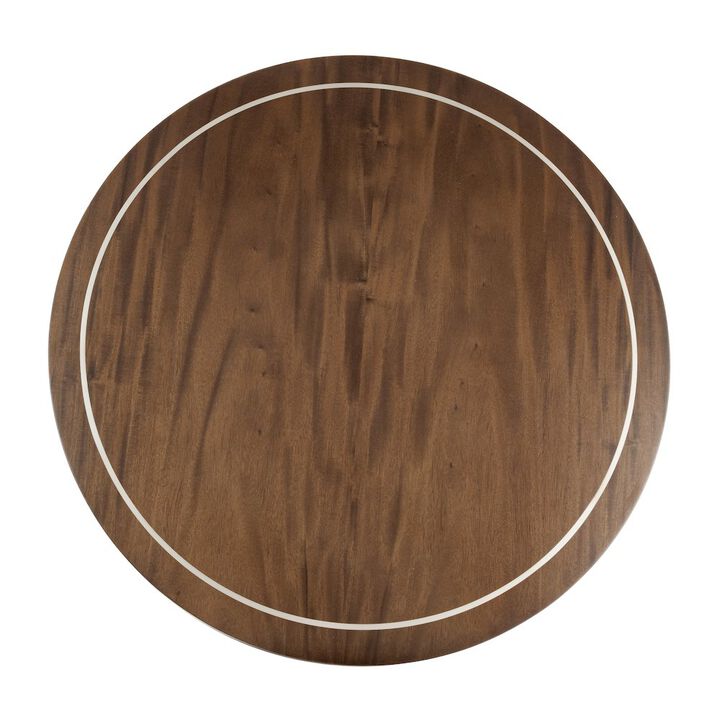 Michael Amini Villa Cherie End Table - Hazelnut