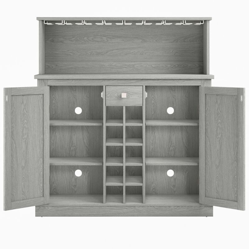 FESTIVO Farmhouse Buffet Bar Cabinet with Wine Storage