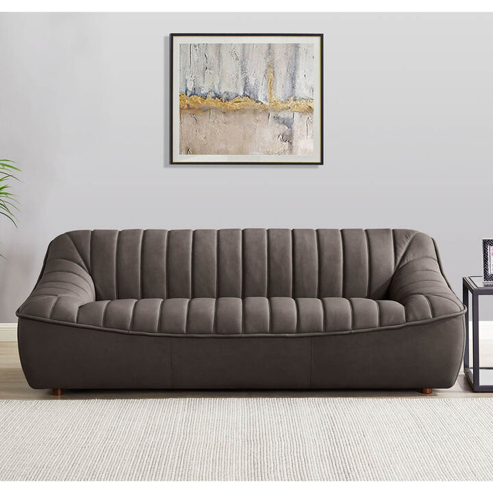 Snug Top Grain Leather Sofa