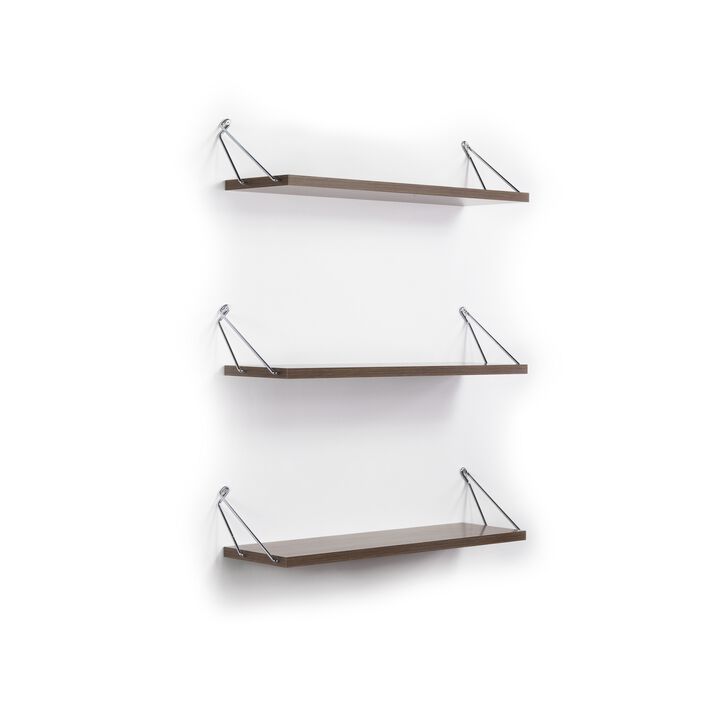 Streamdale Altai Floating Metal Shelf Trio