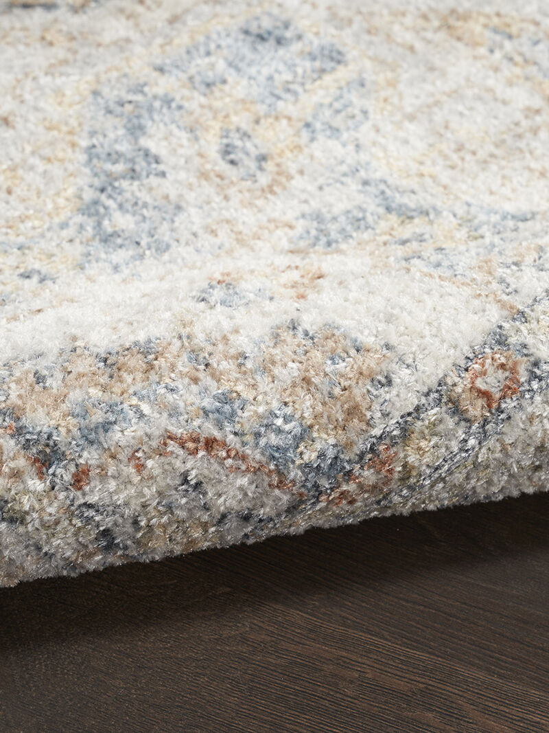 Astra Machine Washable ASW12 Denim/Multicolor 9' x 12' Rug