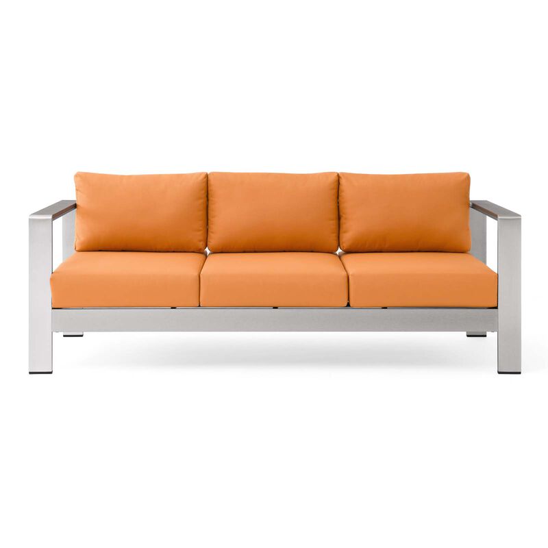 Modway - Shore Outdoor Patio Aluminum Sofa