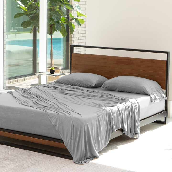 Hyper-Wool Queen Sheet Set - Light Grey