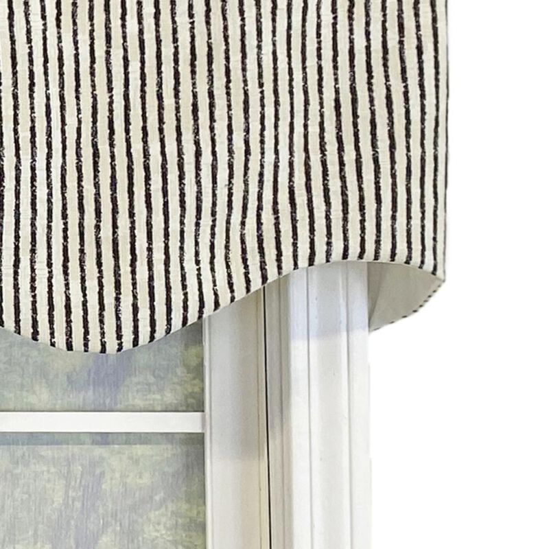 RLF Home Duval Regal Valance Ocean Blue. 3" Rod  Pocket 50"W x 17"L