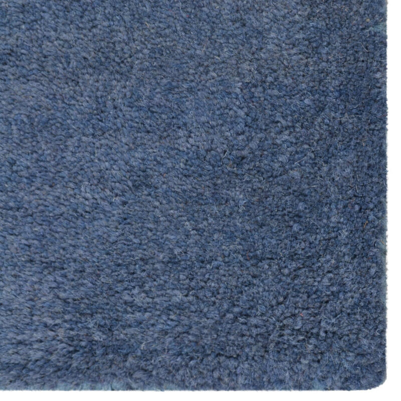 RUGSOTIC CARPETS HAND TUFTED WOOL ECO-FRIENDLY AREA RUGS  - 9'x12', Rectangle Shape, Blue & Beige, Contemporary Modern Design, High Pile Handmade Area Rugs for Living Room, Bed Room (K00512)