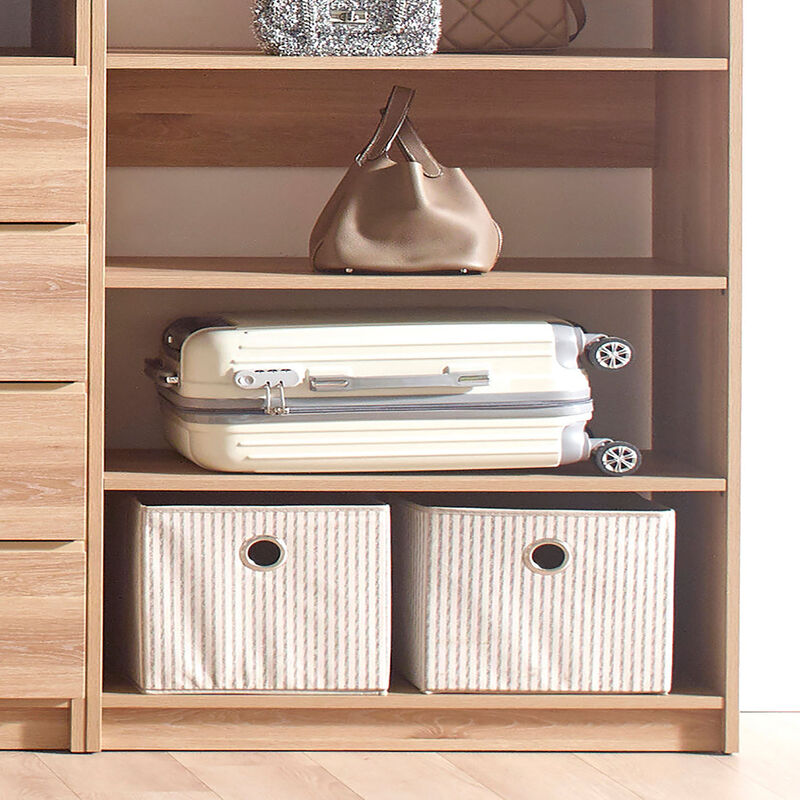 Prosper Oak Freestanding Walk in Wood Closet System
