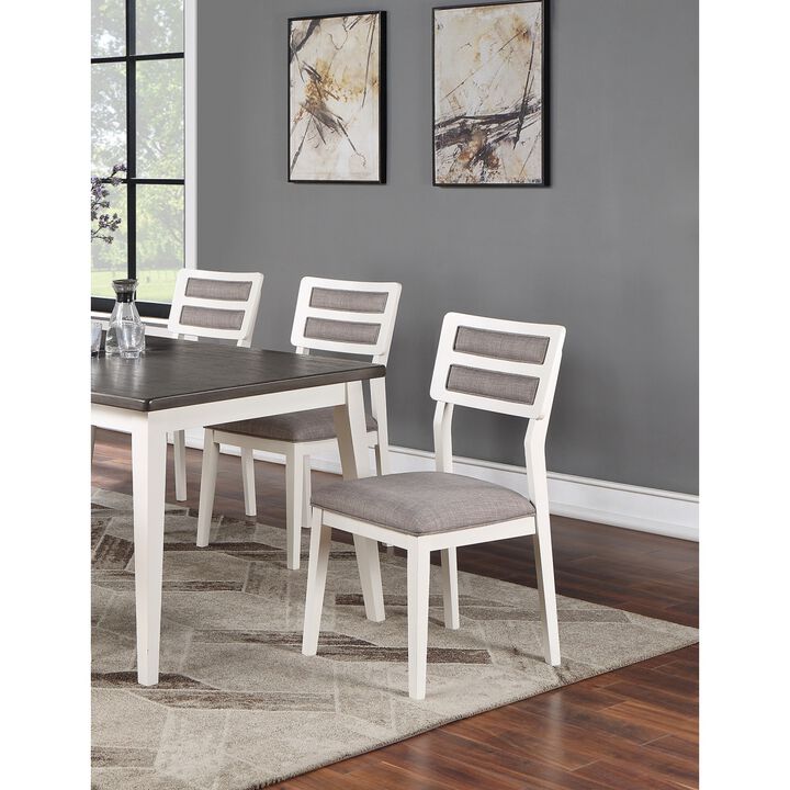 Beautiful Unique Set Of 2 Side Chairs And Kitchen Dining Room Furniture Ladder Back
