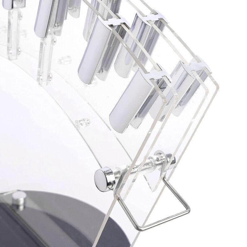 Gibson Soho Lounge 16 Piece Stainless Steel Cutlery Knife Set in Black With Acrylic Stand