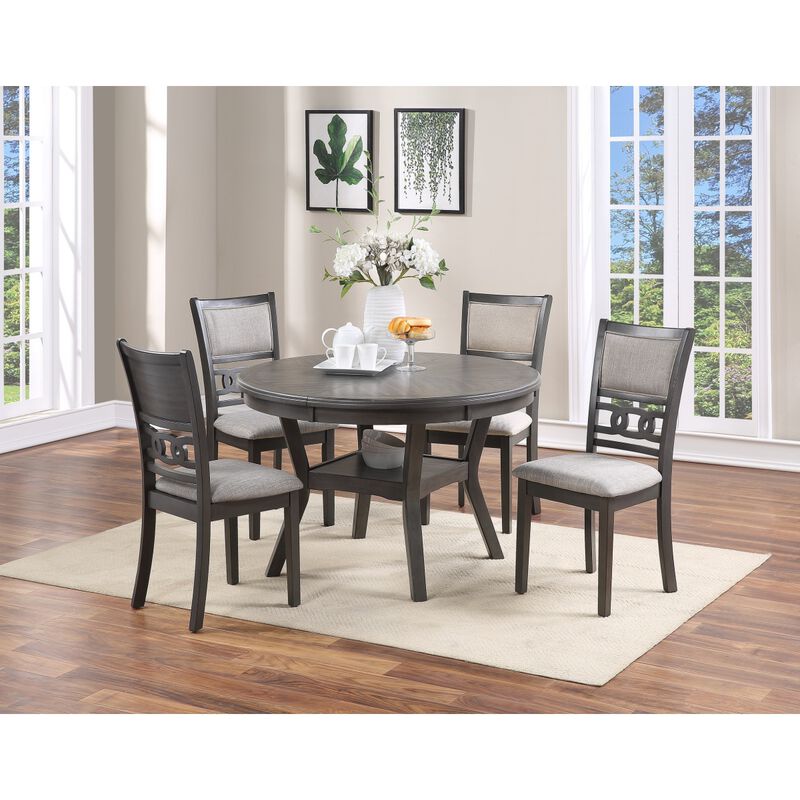 Grey Finish Dining Room Side Chairs Set