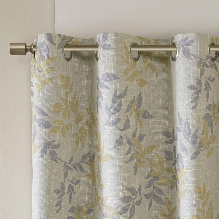 Gracie Mills Elowyn Botanical Blackout Curtain Panel - 50x84"