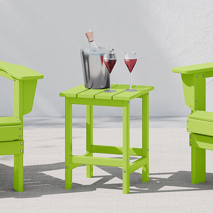 WestinTrends Westintrends 14" square outdoor Side table for Adirondack chair
