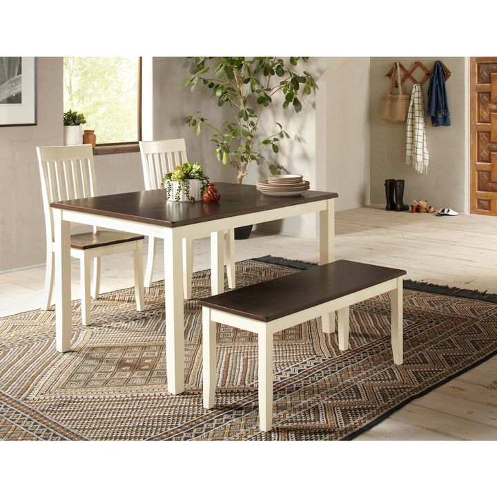 Jofran Decatur Lane Farmhouse Solid Wood Counter Stool (Set of 2)
