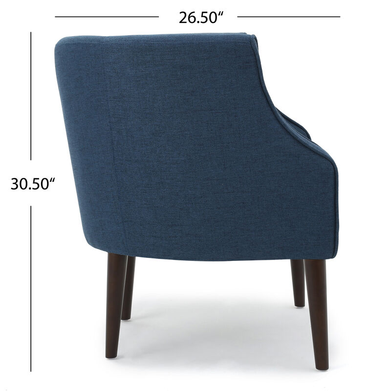 Merax Upholstered Barrel Chair Living Room Furniture