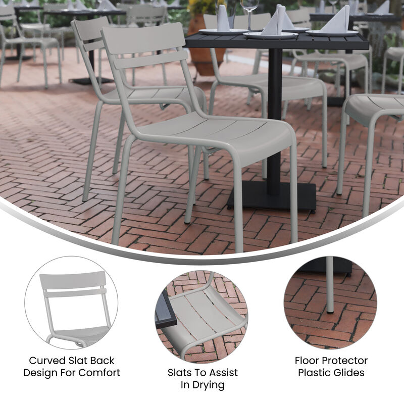 Metal Colorful Restaurant Chairs