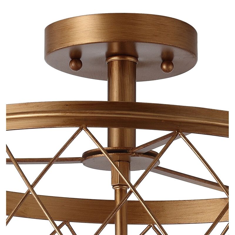 Eleanor Metal LED Semi Flush Mount Ceiling Light