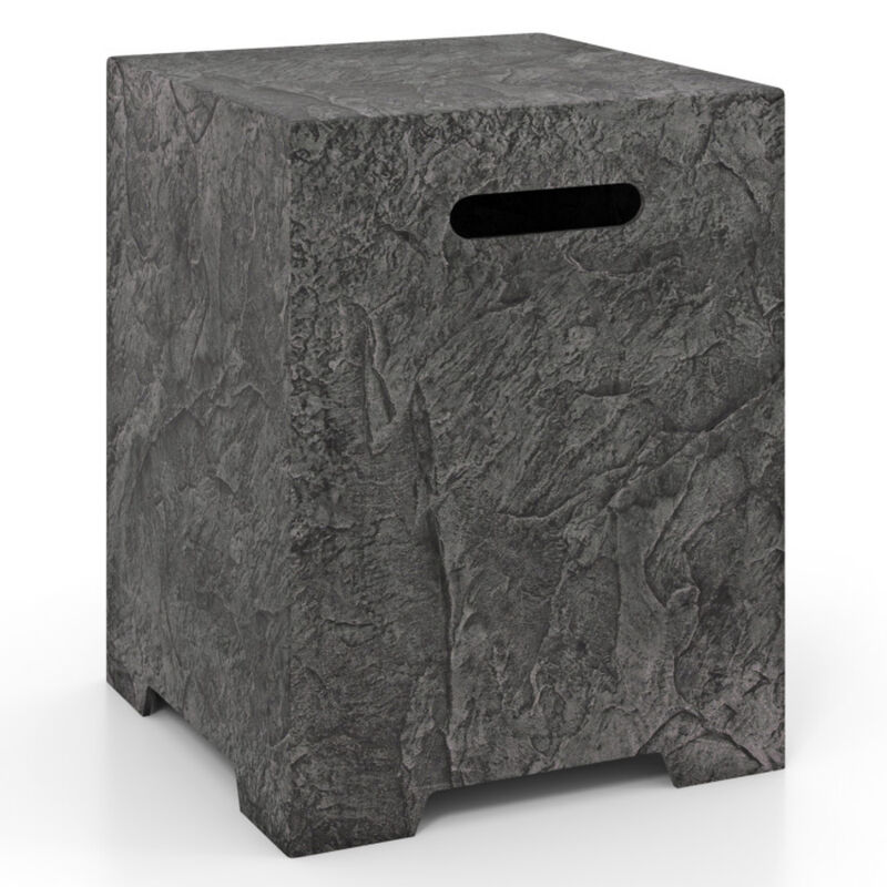 50 000 BTU Fire Pit Table Set with Hideaway Tank Holder and Lava Rocks